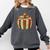 Christmas Book Ornament Lights Holiday Reading Lover Teacher Comfort Colors Sweatshirt Pepper
