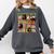 Christmas Cat Santa Bookshelves Book Lover Reader Comfort Colors Sweatshirt Pepper