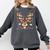 Christmas Librarian Reindeer Matching Family Book Lover Xmas Comfort Colors Sweatshirt Pepper