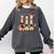 Christmas Three Llamas Reading Reading Books Llama Lover Comfort Colors Sweatshirt Pepper