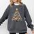 Christmas Tree Books Book Reading Bookworm Comfort Colors Sweatshirt Pepper