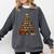 Christmas Tree Bookshelf Book Lover Library Comfort Colors Sweatshirt Pepper