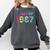 Class Of 1987 School Reunion College Highschool Graduation Comfort Colors Sweatshirt Pepper
