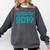 Class Of 2019 High School Graduation Teal Senior Comfort Colors Sweatshirt Pepper