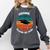 Class Of 2021 Done Senior Graduation Retro Sunset Comfort Colors Sweatshirt Pepper