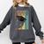 Class Of 2022 Graduation Cat Seniors Grad Comfort Colors Sweatshirt Pepper
