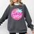 Class Of 2024 Senior Pink Retro Classic Girl Grad Graduation Comfort Colors Sweatshirt Pepper
