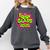 Class Of 2025 Senior Fresh 90s TV Style Retro Graduation Comfort Colors Sweatshirt Pepper