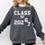 Class Of 2026 Graduation So Done Grade Middle High School Premium Tri-Blend Comfort Colors Sweatshirt Pepper