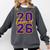Class Of 2026 Graduation Varsity Purple Yellow On The Back Comfort Colors Sweatshirt Pepper