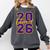 Class Of 2026 Graduation Varsity Purple And Yellow Letters Comfort Colors Sweatshirt Pepper