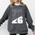 Class Of 2026 High School Senior Graduation Grey Sport Style Comfort Colors Sweatshirt Pepper