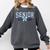 Class Of 2026 Senior 26 Coquette Bow Toile Preppy Graduation Comfort Colors Sweatshirt Pepper