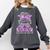 Class Of 2027 Senior Coquette Bow Messy Hair 26 Graduation Comfort Colors Sweatshirt Pepper