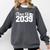 Class Of 2039 Senior 2039 Kindergarten To Graduation Comfort Colors Sweatshirt Pepper