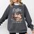 Coffee Cats And Books Cozy Calico Reader Love Cute Cat Comfort Colors Sweatshirt Pepper