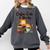 Coffee Cats And Books Lover For Women & Girls Coffee Comfort Colors Sweatshirt Pepper