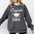 Congrats Sara College High School Graduation Comfort Colors Sweatshirt Pepper
