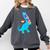 Cool Dinosaur Books Art For Men Women Libarian Book Lover Comfort Colors Sweatshirt Pepper