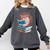 Cool Hedgehog Book Nerd Readers Comfort Colors Sweatshirt Pepper