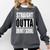 Cool Straight Outta Divinity School Graduation Shirt Comfort Colors Sweatshirt Pepper