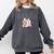 Coquette Bow Book Lover Bookish Coquette Aesthetic Reading Comfort Colors Sweatshirt Pepper