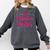 Coquette Pink Bow Senior 2026 Class Of Graduation Comfort Colors Sweatshirt Pepper