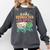 Crochet And Reading Crocheter Bookish Crocheting Book Lover Comfort Colors Sweatshirt Pepper