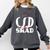 CSD Masters Graduation Men Women Son Daughter Comfort Colors Sweatshirt Pepper