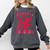 Cupid's Favorite Teacher Valentines Day Heart Book Lover Comfort Colors Sweatshirt Pepper