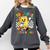 Cute 100 Days In The Books Groovy Boy Girl Teacher Comfort Colors Sweatshirt Pepper