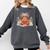 Cute Baby Highland Cow Reading Book Lover Toddler Comfort Colors Sweatshirt Pepper