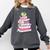 Cute Book Lover Frog Pretty Girls Read Books Kawaii Reading Comfort Colors Sweatshirt Pepper