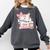 Cute Bookish Kindle Girlie Nerdy Read Book Lover Girl Women Comfort Colors Sweatshirt Pepper