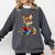 Cute Coyote With Book I Kids Coyote Comfort Colors Sweatshirt Pepper