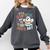 Cute Ghost Book Halloween Spooky Boo School Art Teacher Comfort Colors Sweatshirt Pepper