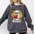 Cute Ghost Reading Book Retro Halloween Librarian Comfort Colors Sweatshirt Pepper