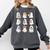 Cute Ghost Reading Books Teacher Halloween Reading Men Women Kids Comfort Colors Sweatshirt Pepper
