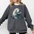 Cute Manatee Reading Book Bookworm Readers Manatee Lover Comfort Colors Sweatshirt Pepper