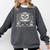 Cute Owl Reading Book Graphic Art Comfort Colors Sweatshirt Pepper