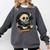 Cute Panda Reading Book Under Moon Bookworm Coffee Lover Comfort Colors Sweatshirt Pepper