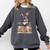 Cute Reading Bunny With Glasses Books Bookworm Reader Book Premium Tri-Blend Comfort Colors Sweatshirt Pepper