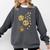 Cute Reading Cat With Kitten Dandelion Flowers Book Lover Comfort Colors Sweatshirt Pepper