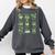 Cute Shamrock Reading Books St Patrick's Day Teacher Reading Comfort Colors Sweatshirt Pepper