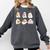 Cute Spooky Reading Book Halloween Fall Ghost Autumn Comfort Colors Sweatshirt Pepper