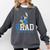 Disney Mickey Mouse 2025 Graduation Class Of '25 Rad Grad Premium Tri-Blend Comfort Colors Sweatshirt Pepper