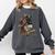Dog Book Flower Comfort Colors Sweatshirt Pepper