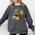 Dragon Bookworm Reading Book Graphic Comfort Colors Sweatshirt Pepper