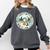 Duck Wilderness Book Reading Illustration Floral Comfort Colors Sweatshirt Pepper