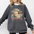 Easily Distracted By Books Book Wildflowers Book Lovers Comfort Colors Sweatshirt Pepper
